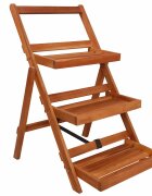 vidaXL 3-етажен цветарник 50x63x80 см акациево дърво масив