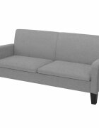 vidaXL 3-местен диван 180х65х76 см светлосив