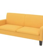 vidaXL 3-местен диван 180х65х76 см жълт