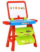 vidaXL 3-в-1 комплект от детски статив и учебно бюро за игра