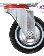 vidaXL 32 бр Въртящи се колела 75 мм