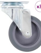 vidaXL 32 бр Въртящи се колела 75 мм