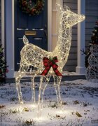vidaXL 3D Коледен елен LOVIISA 200 LED светодиода Топло бяло