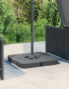 vidaXL 4 части Комплект основа за чадър за чадър с кръстосана 100 кг