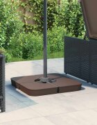 vidaXL 4 части Комплект основа за чадър за чадър с кръстосана 100 кг