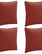 vidaXL 4-частова задна възглавница PUTTEN 4 pcs 100% полиестер Червено