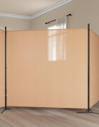 vidaXL 4-панелна преграда Бежово 525 x 180 cm Текстил