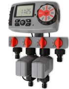 vidaXL 42352 Автоматичен напоител с 4 станции 3 V