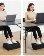 vidaXL 44 x 29 x 17 см Твърд PU пяна Черно