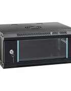 vidaXL 4U сървърен шкаф за стенен монтаж 19" IP20 53x40x21 см