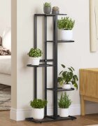 vidaXL 5-етажна поставка за цветя 43x22x98 см черен метал