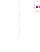vidaXL 50 бр Спирални колчета за растения 170 см поцинкована стомана