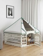 vidaXL 6 панелна играчка за кучета 1775 x 1545 x 112 см Пластмаса