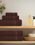 vidaXL 6 Piece Towel Set Brown 360 gsm 100% Cotton - Untranslated