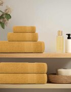 vidaXL 6 Piece Towel Set Gold 360 gsm 100% Cotton - Untranslated