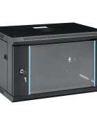 vidaXL 6U Сървърен шкаф за стенен монтаж 19" IP20 600x450x350 мм