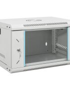 vidaXL 6U стенен мрежов шкаф 19" IP20 53x40x30 см