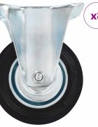 vidaXL 8 бр фиксирани колела 100 мм