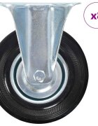 vidaXL 8 бр фиксирани колела 125 мм