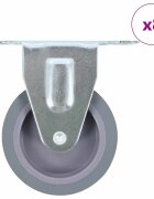vidaXL 8 бр фиксирани колела 75 мм