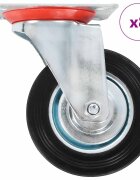 vidaXL 8 бр въртящи се колела 100 мм