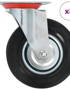 vidaXL 8 бр въртящи се колела 125 мм