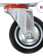 vidaXL 8 бр въртящи се колела 75 мм