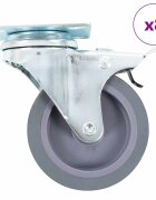 vidaXL 8 бр въртящи се колела 75 мм