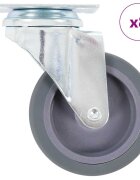 vidaXL 8 бр въртящи се колела 75 мм