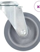 vidaXL 8 бр въртящи се колела с отвори за болт 100 мм