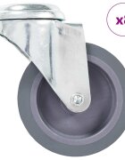 vidaXL 8 бр въртящи се колела с отвори за болт 75 мм
