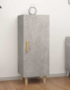 vidaXL 812325 Сайдборд бетонно сив 345x34x90 см инженерно дърво