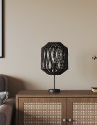 vidaXL Абажур черен Ø23x28 см желязо и хартия