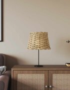 vidaXL Абажур за лампа кафяв Ø20x15 см ракита