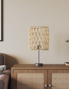 vidaXL Абажур за лампа кафяв Ø23x28 см ракита