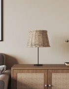 vidaXL Абажур за лампа кафяв Ø25x17 см ракита