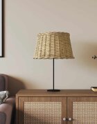 vidaXL Абажур за лампа кафяв Ø45x28 см ракита