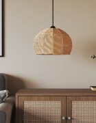vidaXL Абажур за пендел Ø36x26 см желязо и хартия