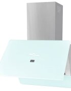 vidaXL Абсорбатор закалено стъкло бял 600 мм