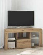 vidaXL Ъглов кабинет за LED телевизор 100 x 40 x 50 cm Дъб
