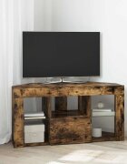 vidaXL Ъглов кабинет за LED телевизор 100 x 40 x 50 cm Димян дъб