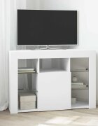vidaXL Ъглов кабинет за LED телевизор 100x40x68см Бяло