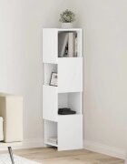 vidaXL Ъглов шкаф 255x25x102см Инженерна дървесина