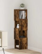 vidaXL Ъглов шкаф 255x25x102см Инженерна дървесина Димян дъб