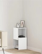 vidaXL Ъглов шкаф 255x25x55см Инженерна дървесина