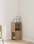 vidaXL Ъглов шкаф 255x25x55см Инженерна дървесина Дъб