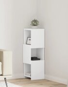 vidaXL Ъглов шкаф 255x25x80см Инженерна дървесина