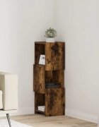 vidaXL Ъглов шкаф 255x25x80см Инженерна дървесина Димян дъб