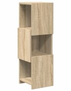 vidaXL Ъглов шкаф 255x25x80см Инженерна дървесина Сонома дъб