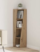 vidaXL Ъглов шкаф 275x27x102см Инженерна дървесина Дъб